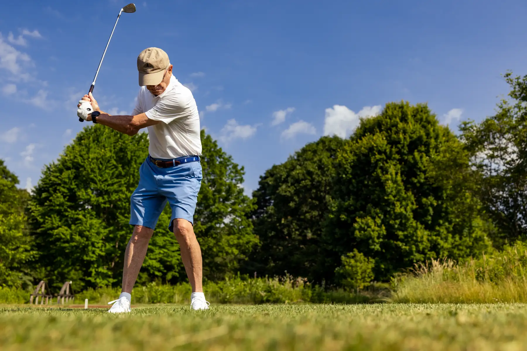 Essex Meadows-85 An Essex Meadows resident teeing off at a golf course